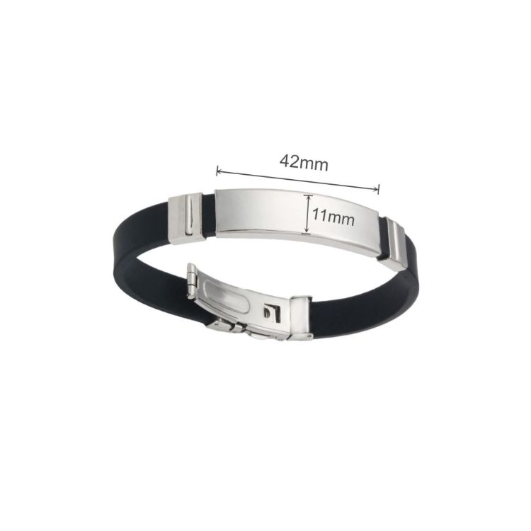 Picture of Colour Metal Folding Lock Clasp Bangle