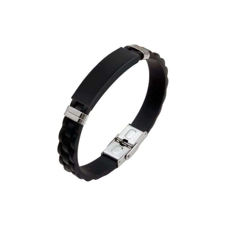 Picture of Stainless Steel Buckle Latch Bracelet