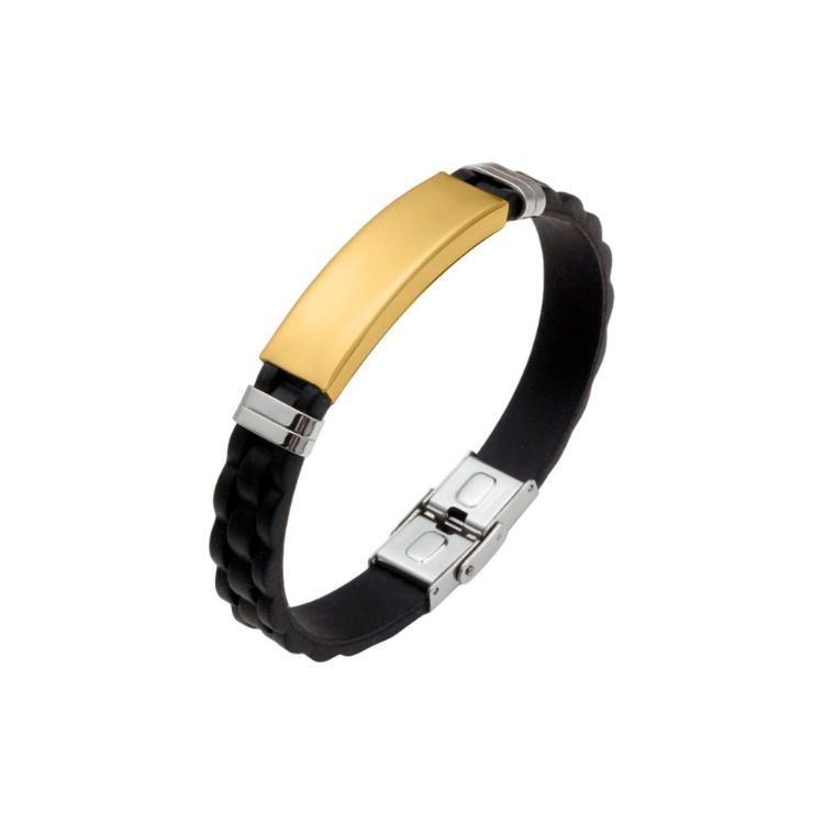Picture of Stainless Steel Buckle Latch Bracelet
