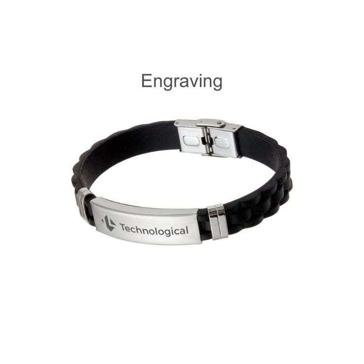 Picture of Stainless Steel Buckle Latch Bracelet