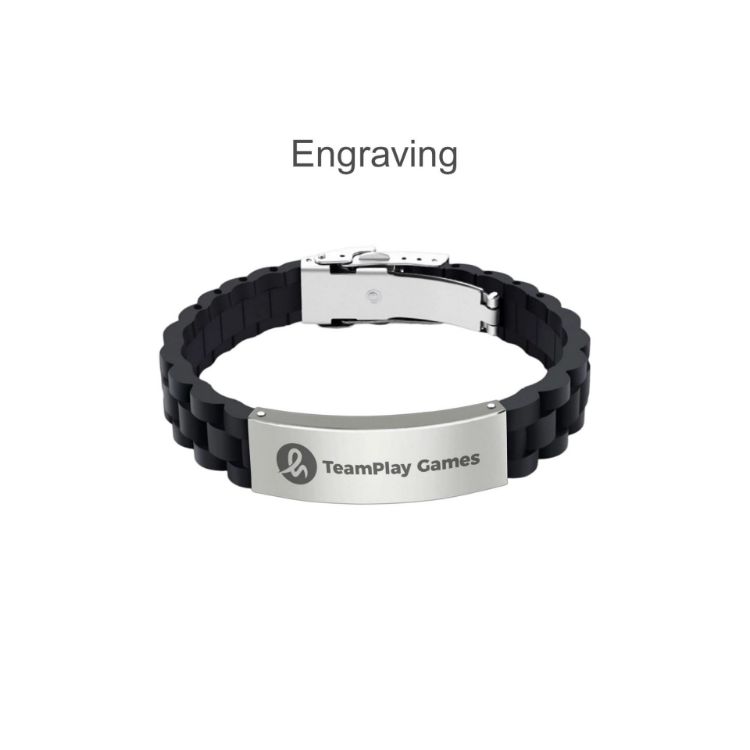 Picture of Folding Lock Clasp Metal Silica Bracelet