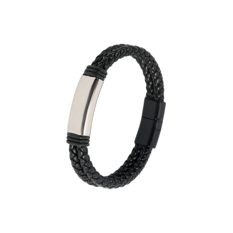 Picture of Double-row Braided Leather Bracelet