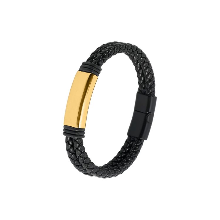 Picture of Double-row Braided Leather Bracelet