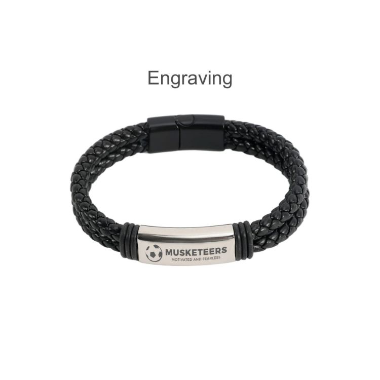 Picture of Double-row Braided Leather Bracelet
