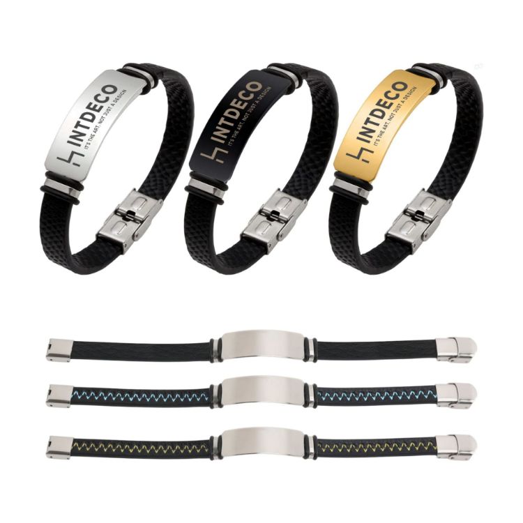 Picture of Engraved Leather Bracelet