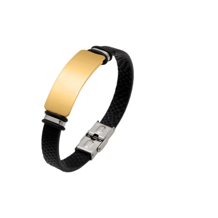 Picture of Engraved Leather Bracelet