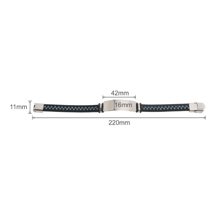 Picture of Engraved Leather Bracelet