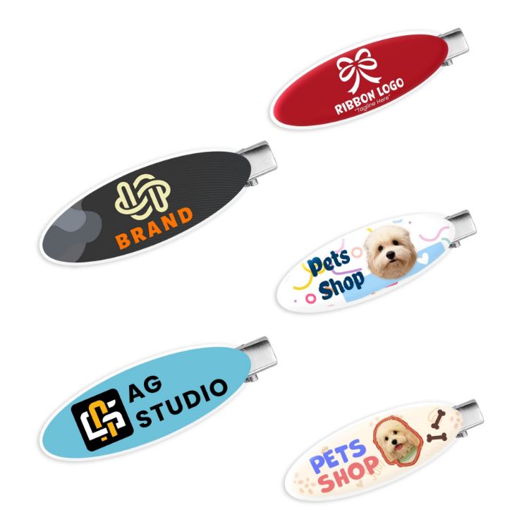 Picture of Oval Acrylic Hair Clip