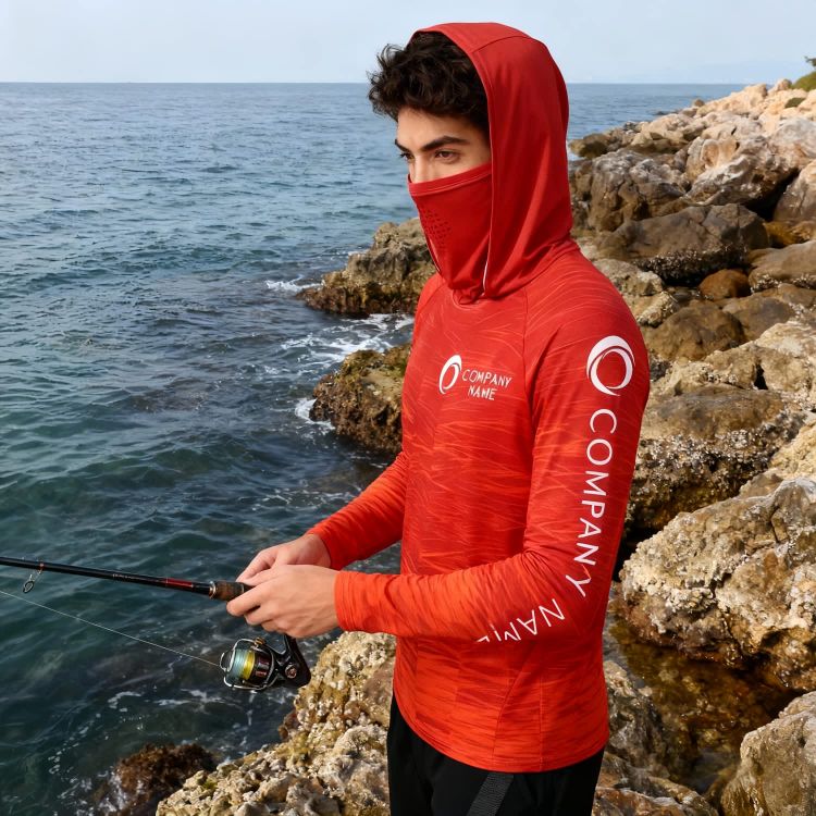 Picture of Men's Polyester Spandex Sublimated Sun Protection Hoodie