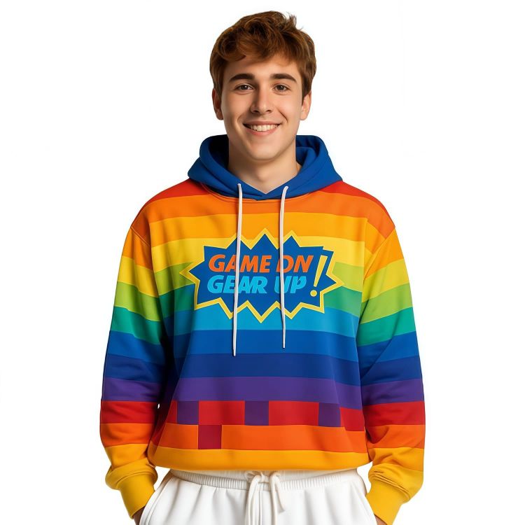 Picture of Unisex Adults Polyester Spandex Sublimated Track Hoodie
