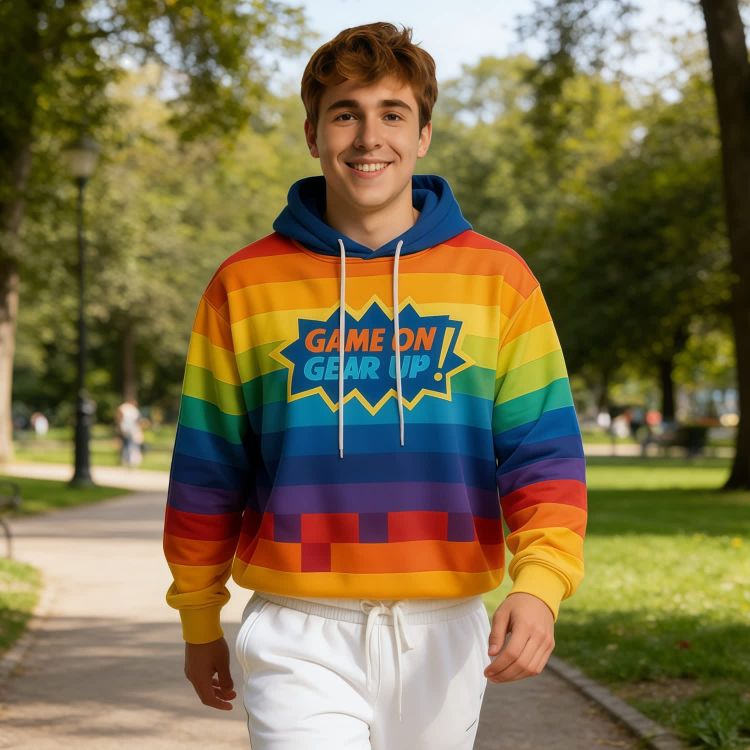 Picture of Unisex Adults Polyester Spandex Sublimated Track Hoodie