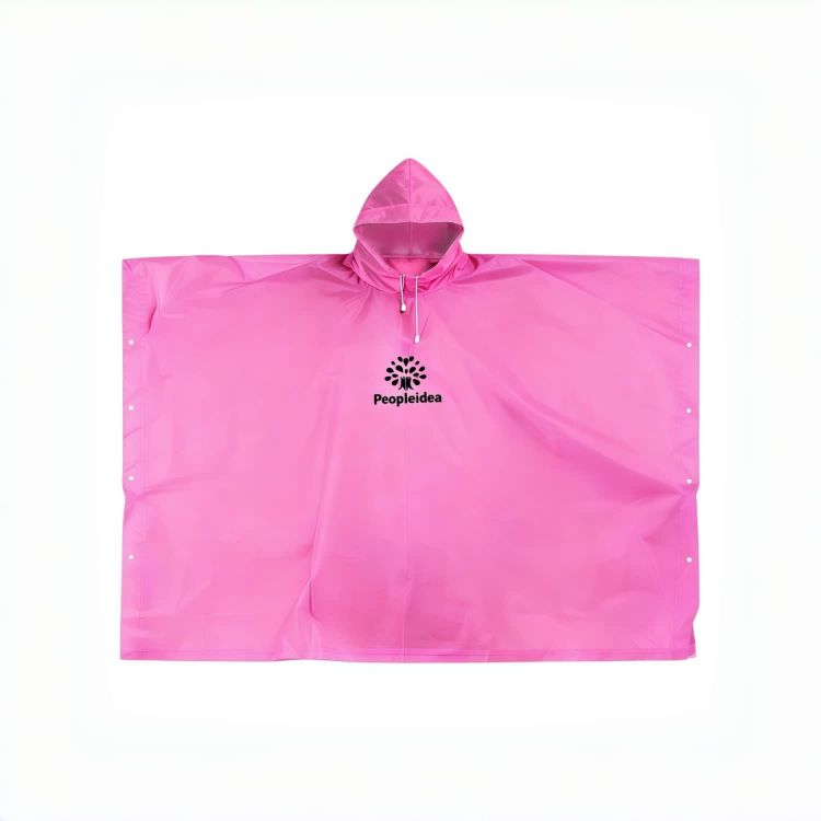 Picture of Reusable Adult PEVA Screen Print Rain Poncho