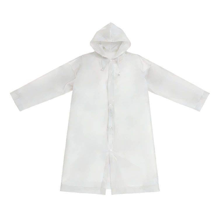 Picture of Reusable Adult PEVA Screen Print Raincoat