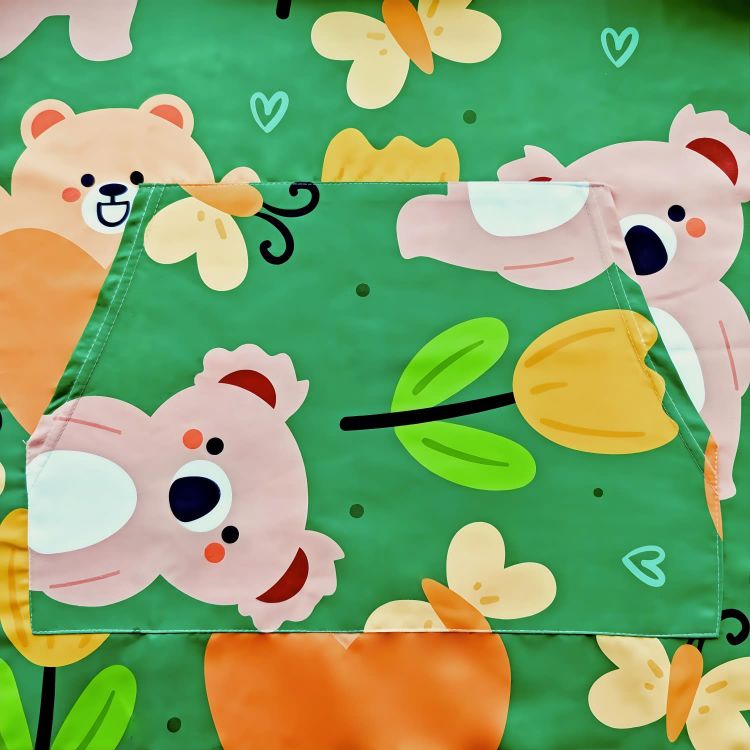 Picture of 100% Double-Sided Fleece Sublimation Adults Hooded Towel Poncho