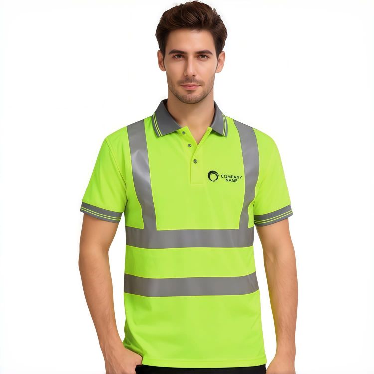 Picture of Unisex Polyester Hi-Vis Reflective S/S Polo
