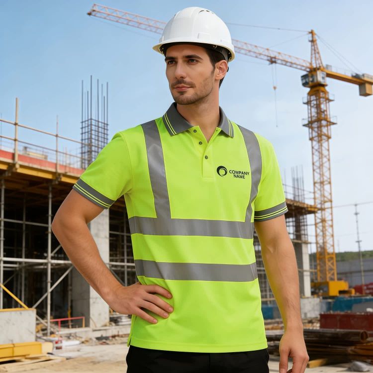 Picture of Unisex Polyester Hi-Vis Reflective S/S Polo