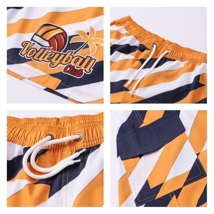 Picture of Women's Polyester Spandex Sublimated Board Shorts With Drawstring and Pocket