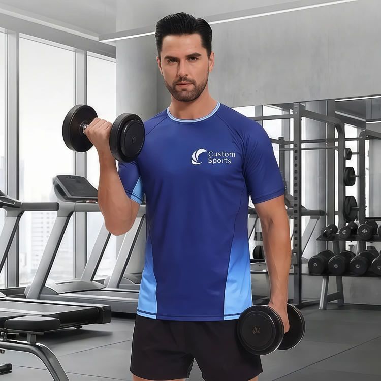 Picture of 100% Polyester Micro Mesh Sublimated Crew Neck Raglan Tee Shirt