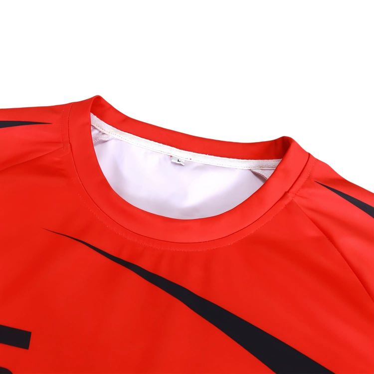 Picture of 100% Polyester Micro Mesh Sublimated Crew Neck Raglan Sport Tee Shirt