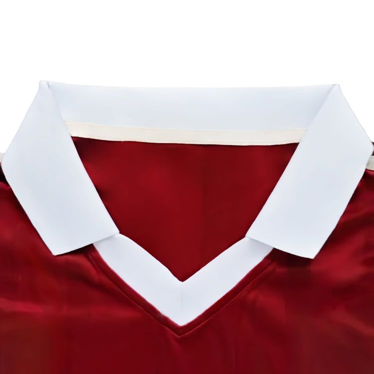 Picture of 100% Polyester Milk Silk Unisex Sublimation Retro Loog Sleeves POLO Football Jersey