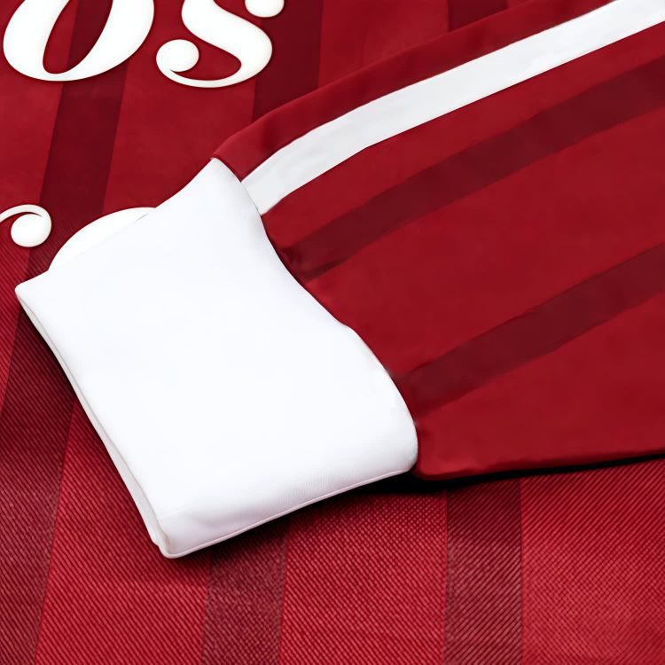 Picture of 100% Polyester Milk Silk Unisex Sublimation Retro Loog Sleeves POLO Football Jersey
