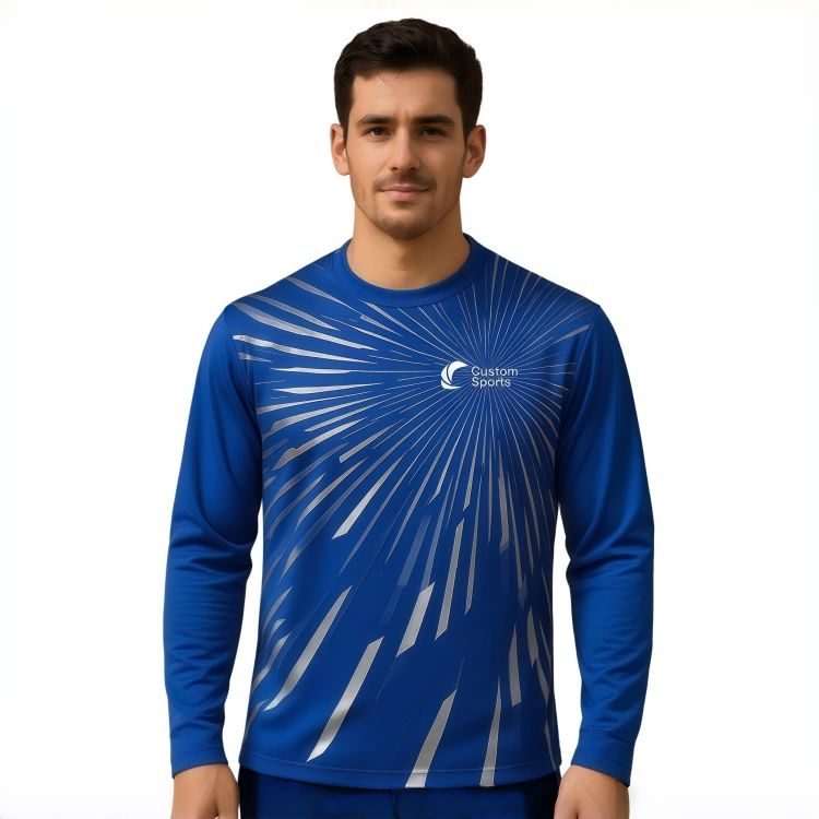 Picture of 100% Poly Milk Silk Sublimated Basic Long Sleeves Shirt