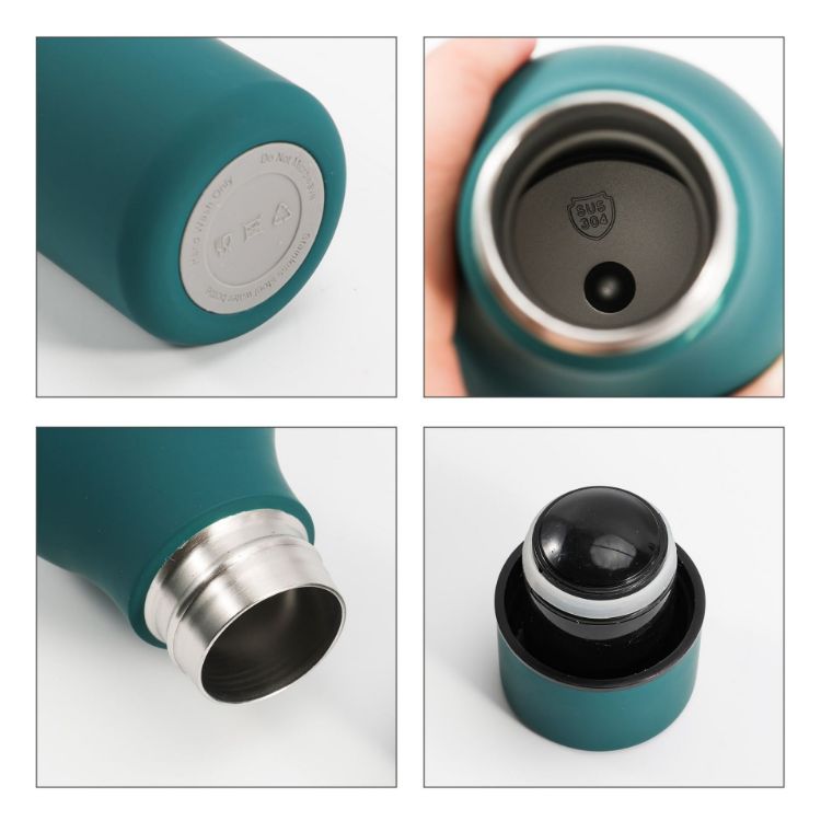 Picture of 550ML Thermal Rubber Coated Drink Bottle