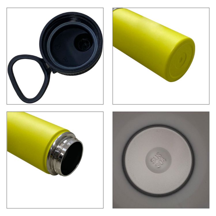Picture of 450ML/580ML/800ML Stainless Steel Double Wall Vacuum Drink Bottle with Carry Handle