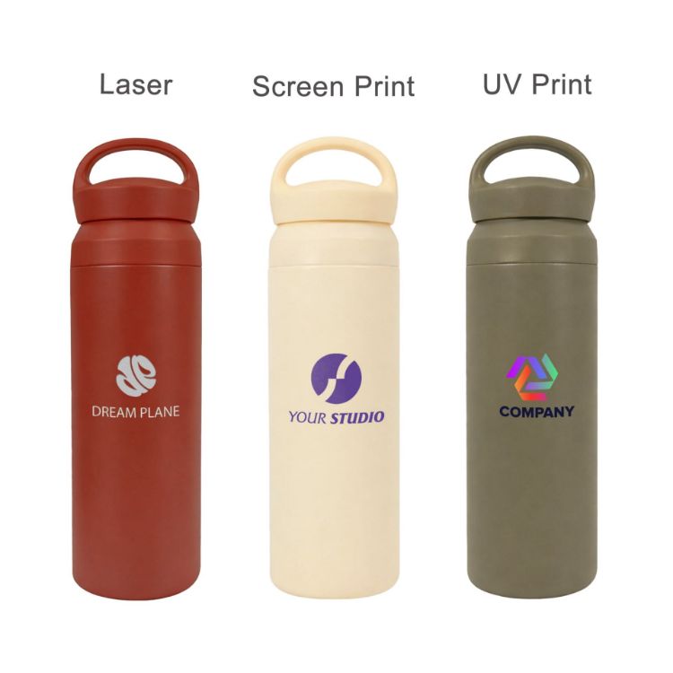 Picture of 350ML/500ML Double Wall Stainless Steel Drink Bottle with Handle
