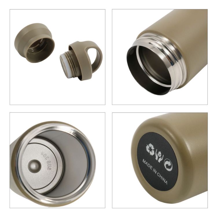 Picture of 350ML/500ML Double Wall Stainless Steel Drink Bottle with Handle