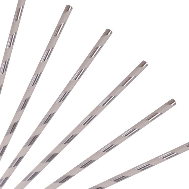 Picture of Disposable 3-ply Straight Drinking Paper Straw