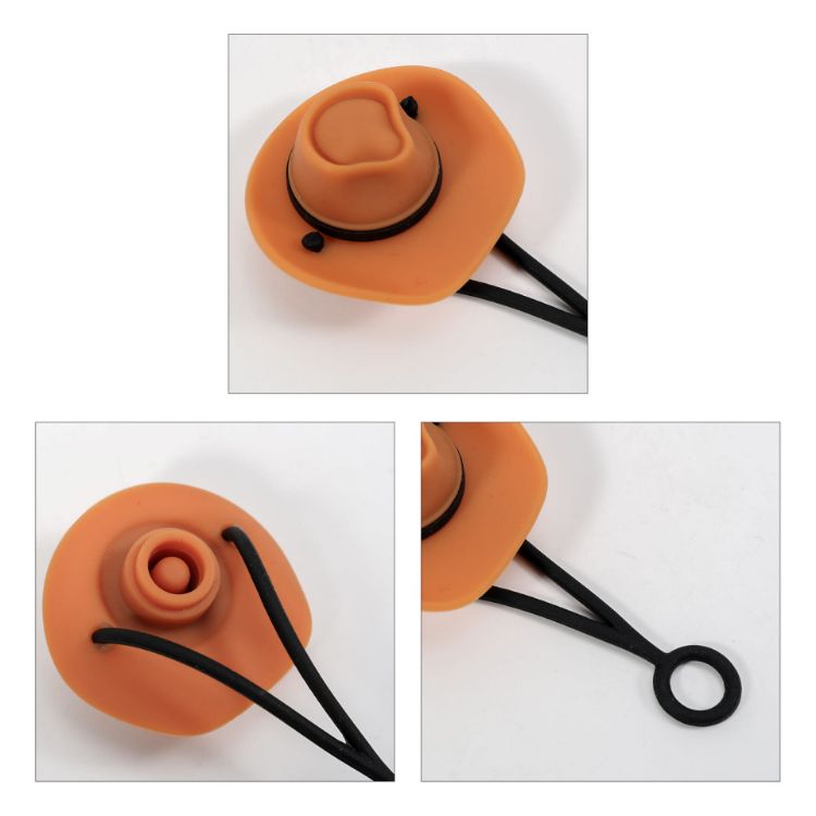 Picture of Brim Hat Silicone Straw Cover