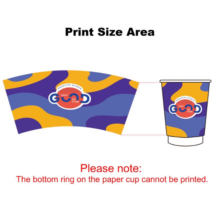 Picture of Custom Disposable Double Wall Paper Cups
