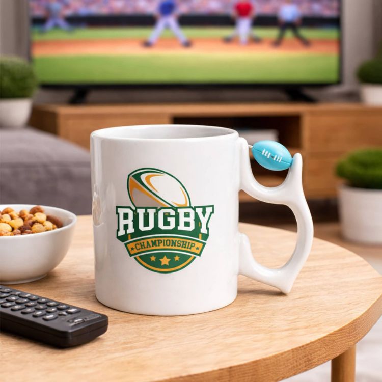 Picture of Ceramic Mug with Custom Spinner Toy