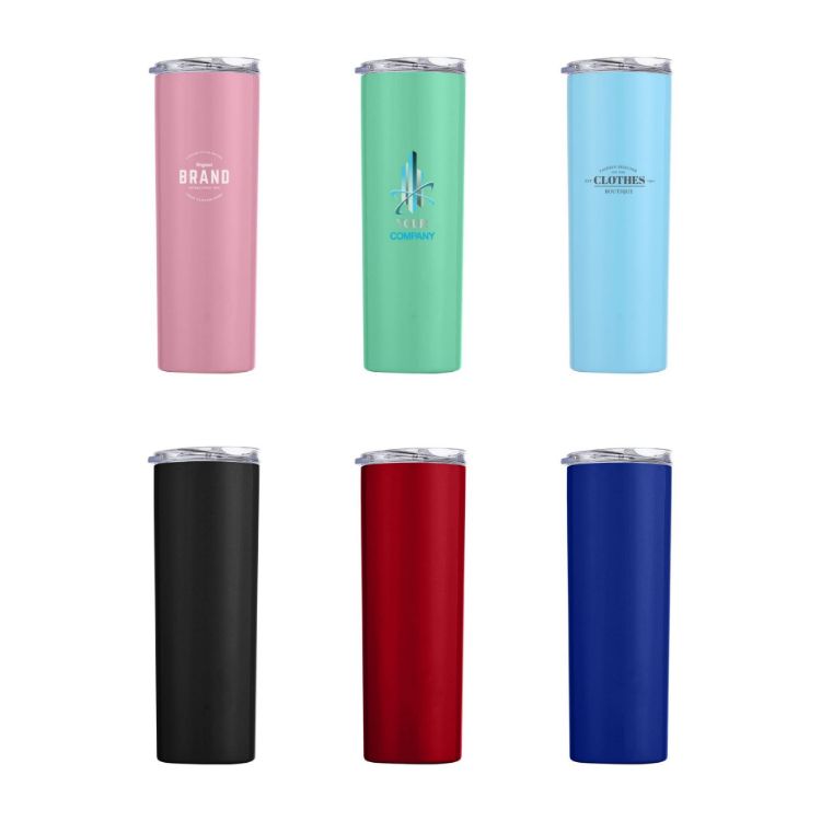 Picture of 580ML U-shaped Double Wall Stainless Steel Cup with Lid