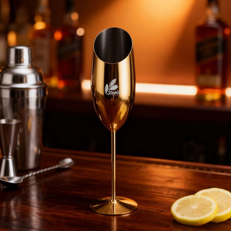 Picture of Stainless Steel Slanted Champagne Flute