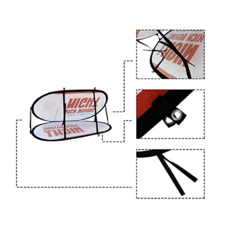 Picture of Oval Shaped Pop Up Banners (Large)
