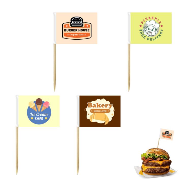 Picture of Pack of 100 Labeling Coated Paper Flags