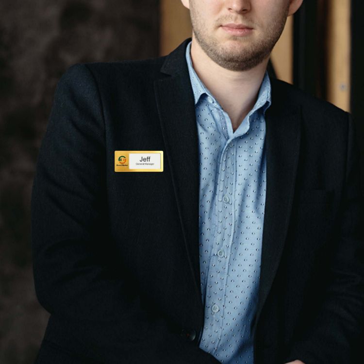 Picture of Reusable Metal Name Badge