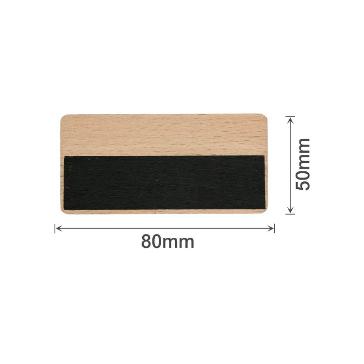 Picture of Erasable Wooden Chalkboard Name Badge