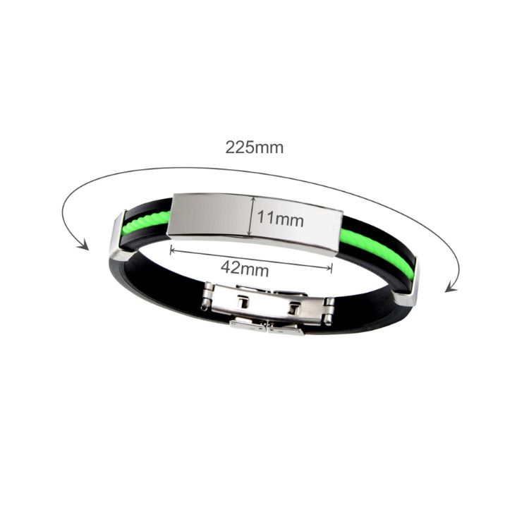 Picture of Glide Lock Clasp Colour Silica Bracelet