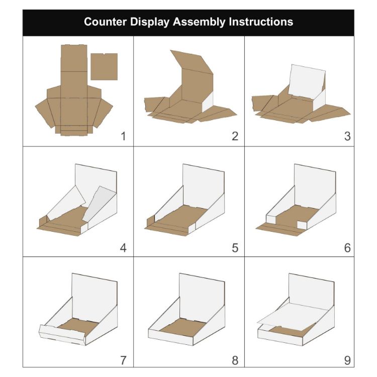 Picture of Corrugated Cardboard Counter Display