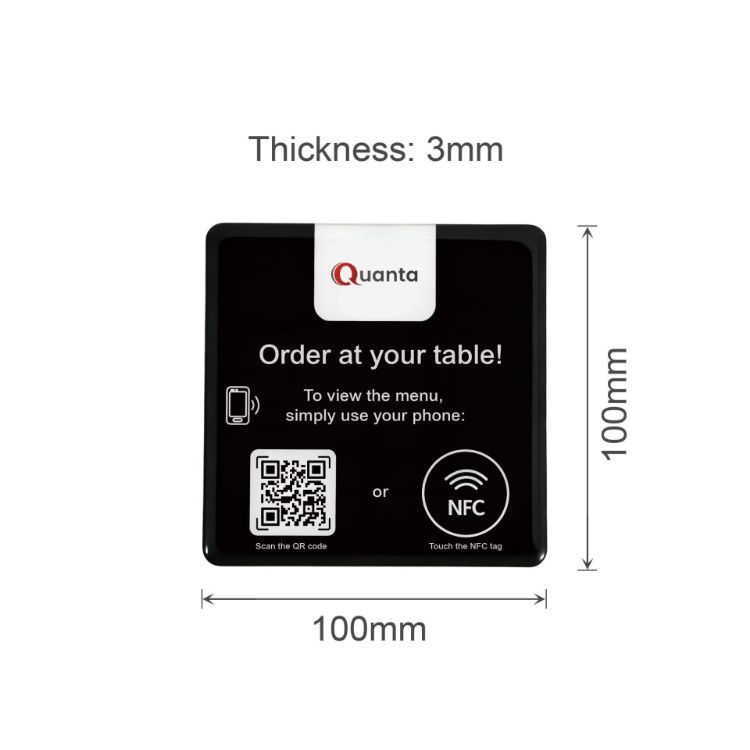 Picture of NFC Epoxy Food Ordering Desk Tag