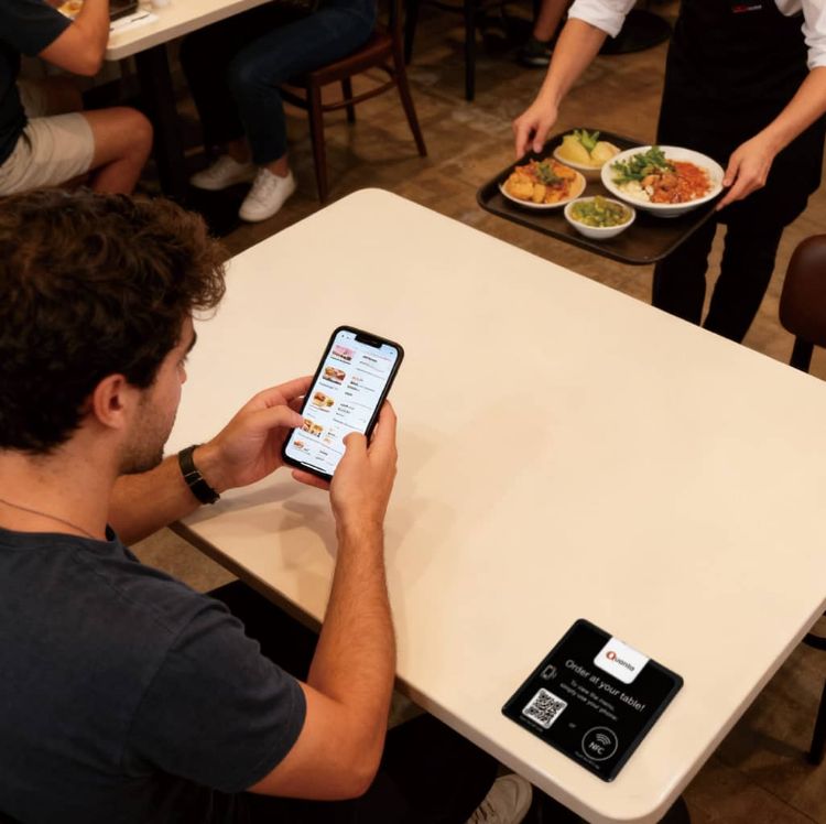 Picture of NFC Epoxy Food Ordering Desk Tag