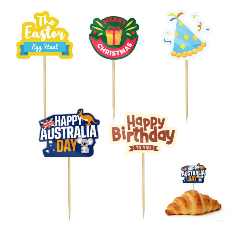 Picture of Pack of 100 Custom Sticker Toothpicks