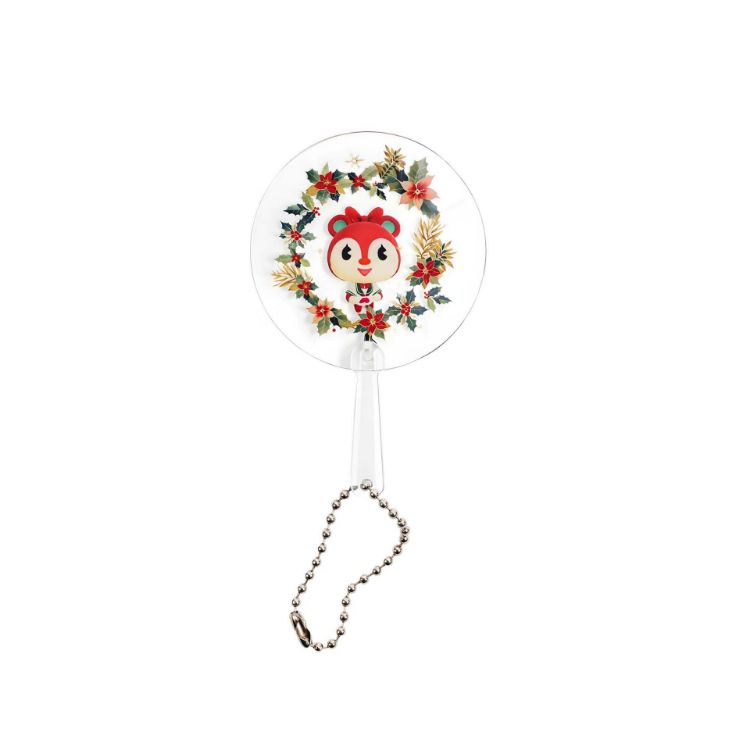 Picture of Mini PVC Hand Fan with Keychain