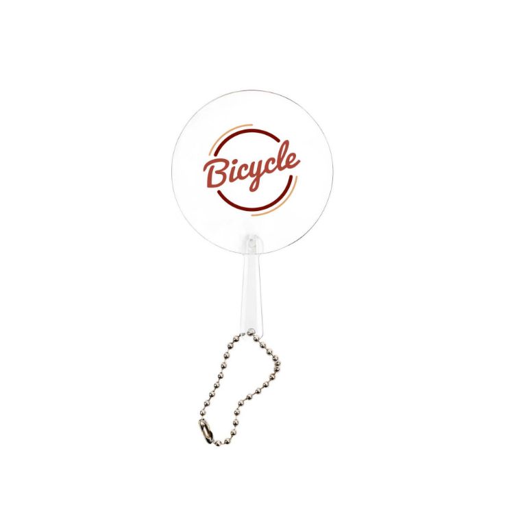 Picture of Mini PVC Hand Fan with Keychain