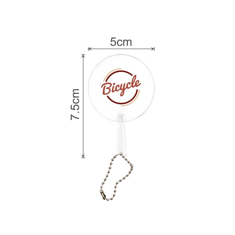 Picture of Mini PVC Hand Fan with Keychain