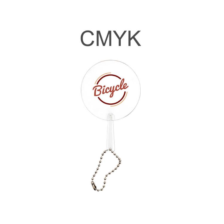 Picture of Mini PVC Hand Fan with Keychain