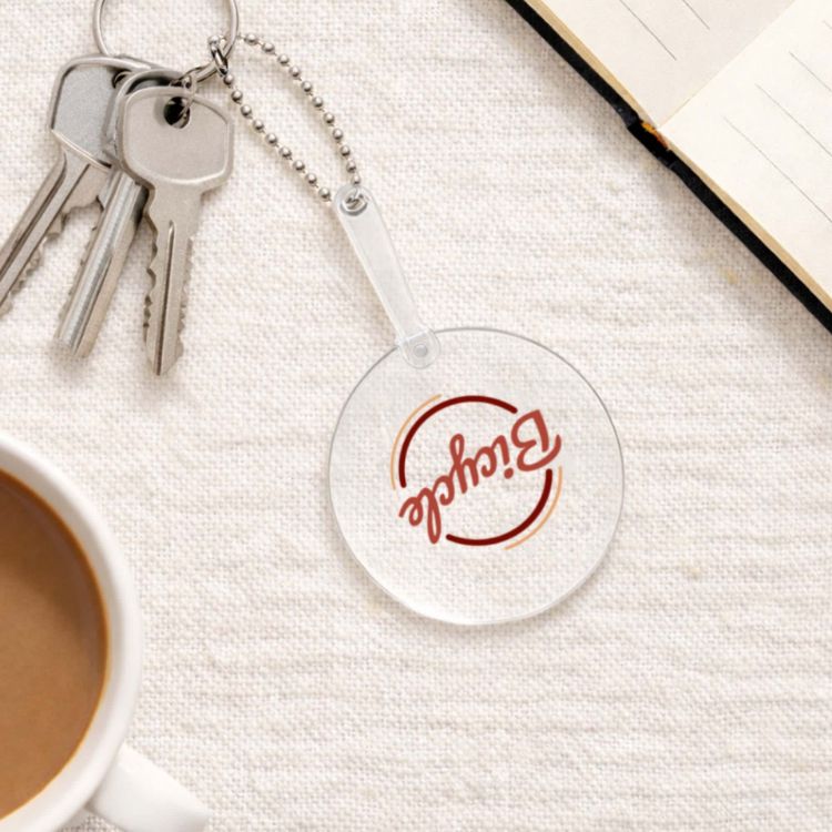 Picture of Mini PVC Hand Fan with Keychain